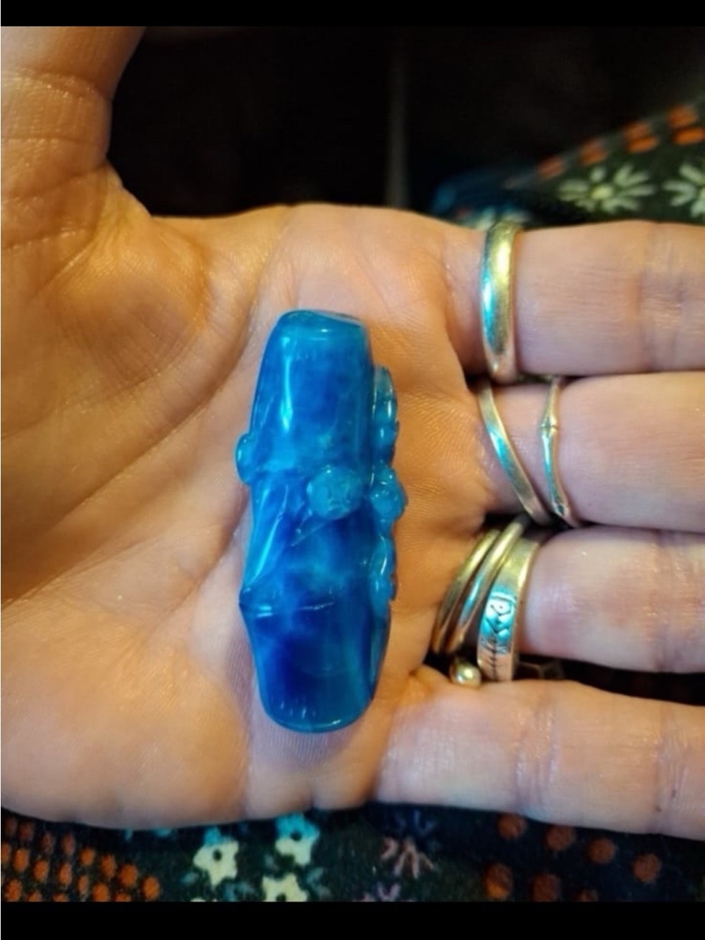 Kyanite Bamboo Pendant